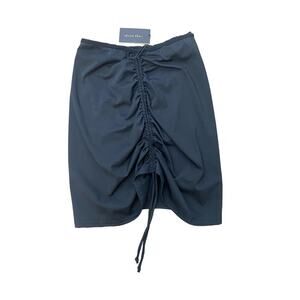 NWT Strut This Black Panty Lined Skirt Drawstring Side Sz L